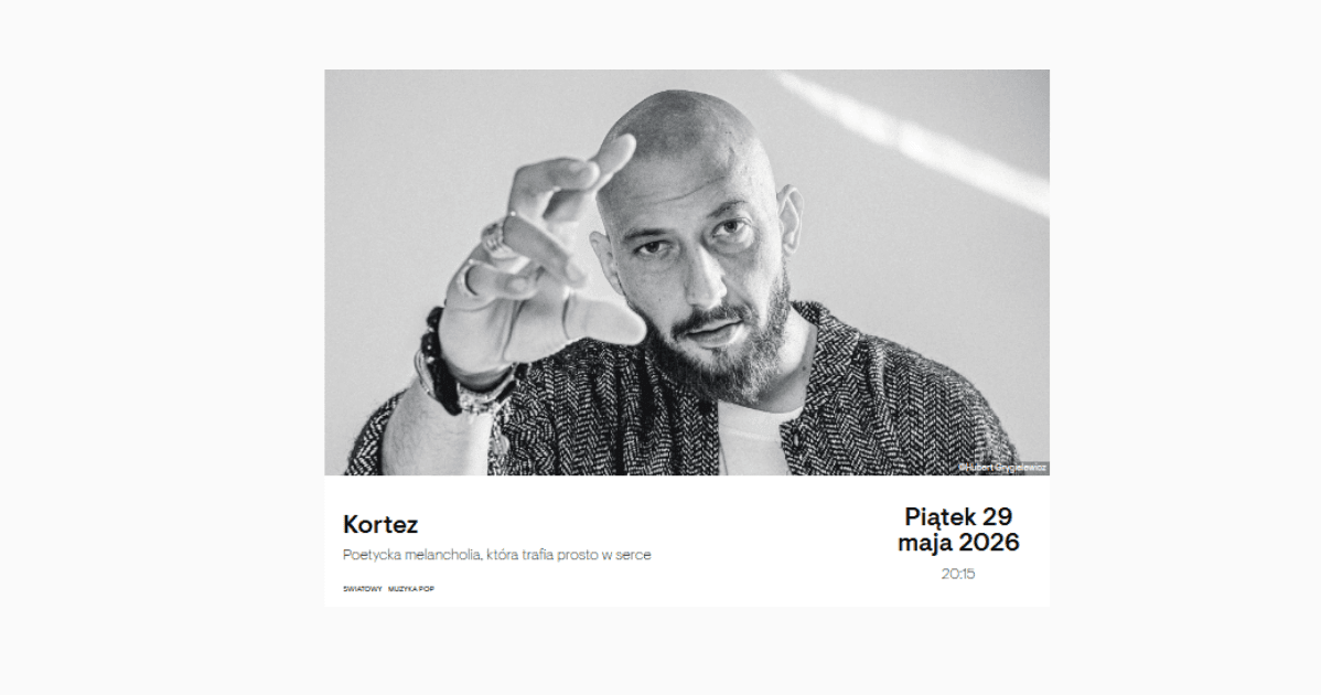 Kortez zagra w Holandii! Wyjątkowy koncert pełen poetyckiej melancholii