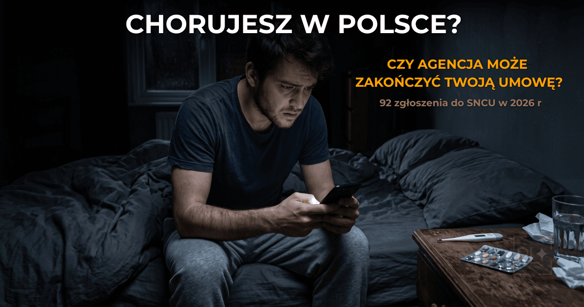 Choroba w Polsce. Co agencja w NL może zrobić z Twoją umową?