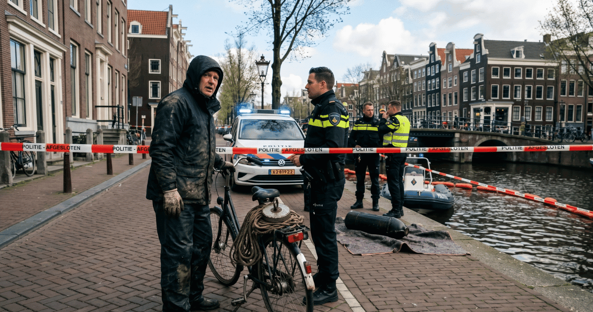 W Amsterdamie znaleziono stary granat! Ulica i kanał zamknięte!